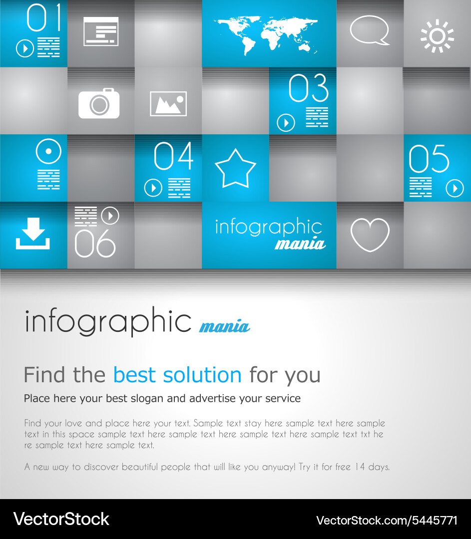 Infographic design template ideal to display Vector Image