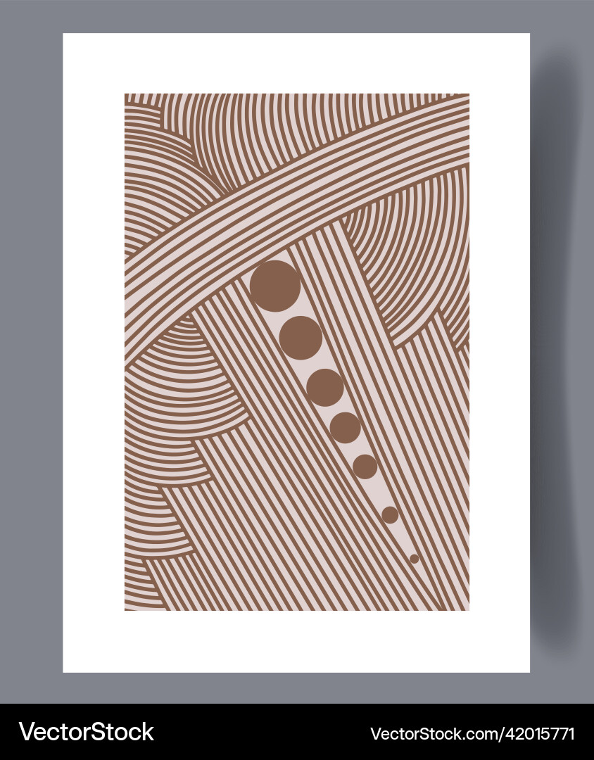 Scandinavian Abstract Print Set vector image