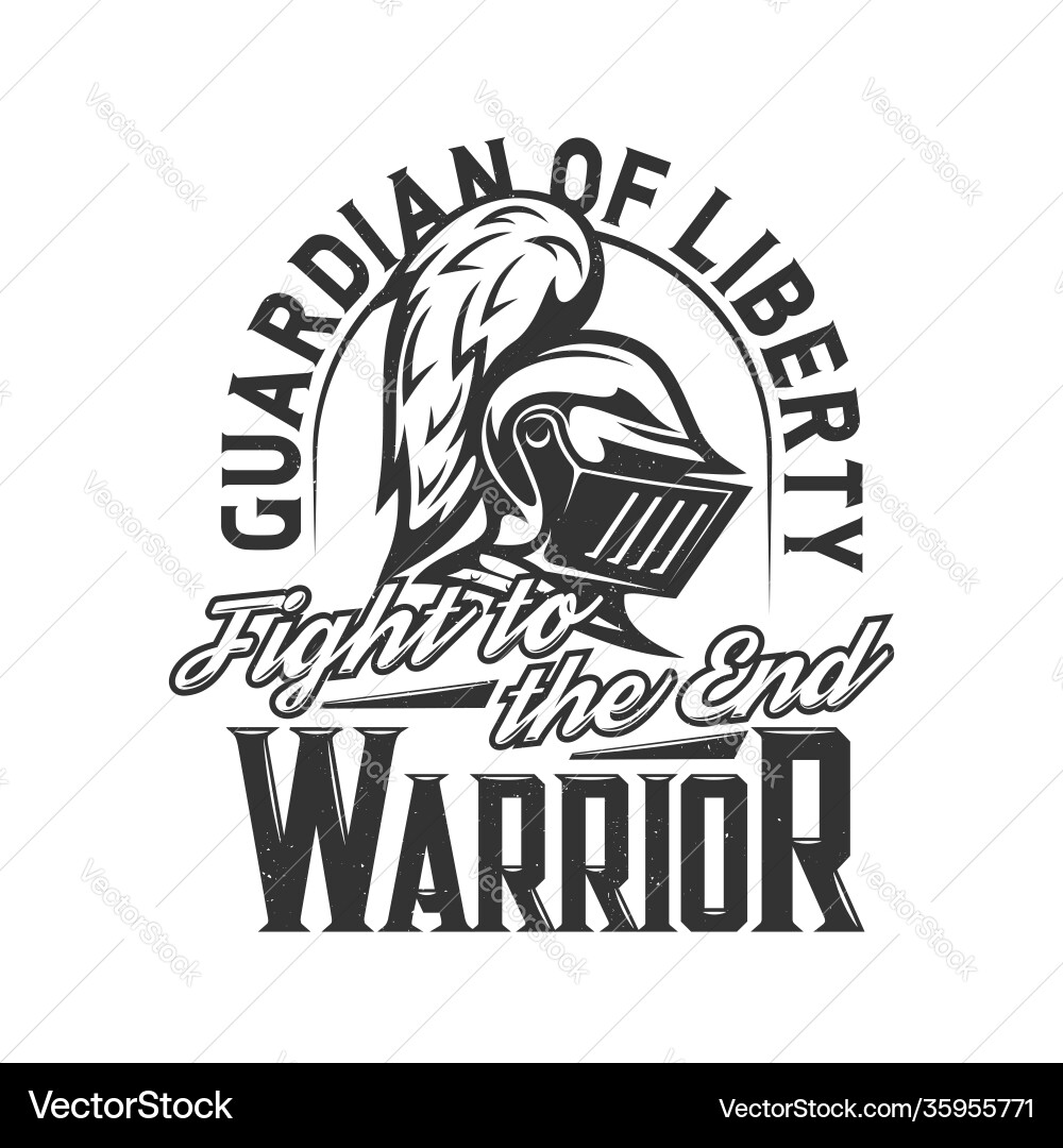 Tshirt print with knight head side view mascot Tshirt print with knight head side view mascot Vector Image