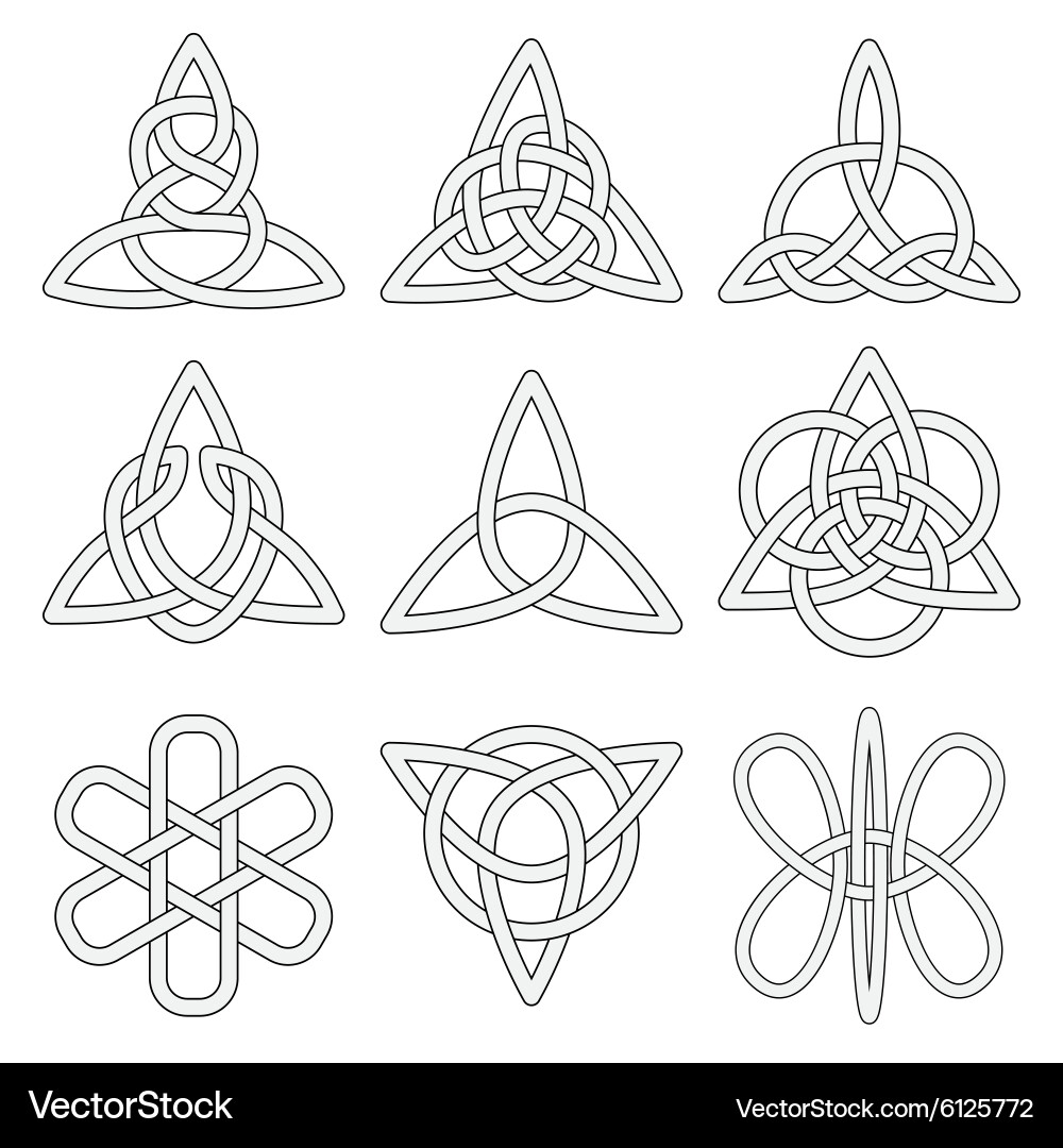 Celtic Knot Compilation Vector Image