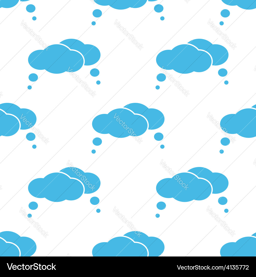 Clouds seamless pattern vector image