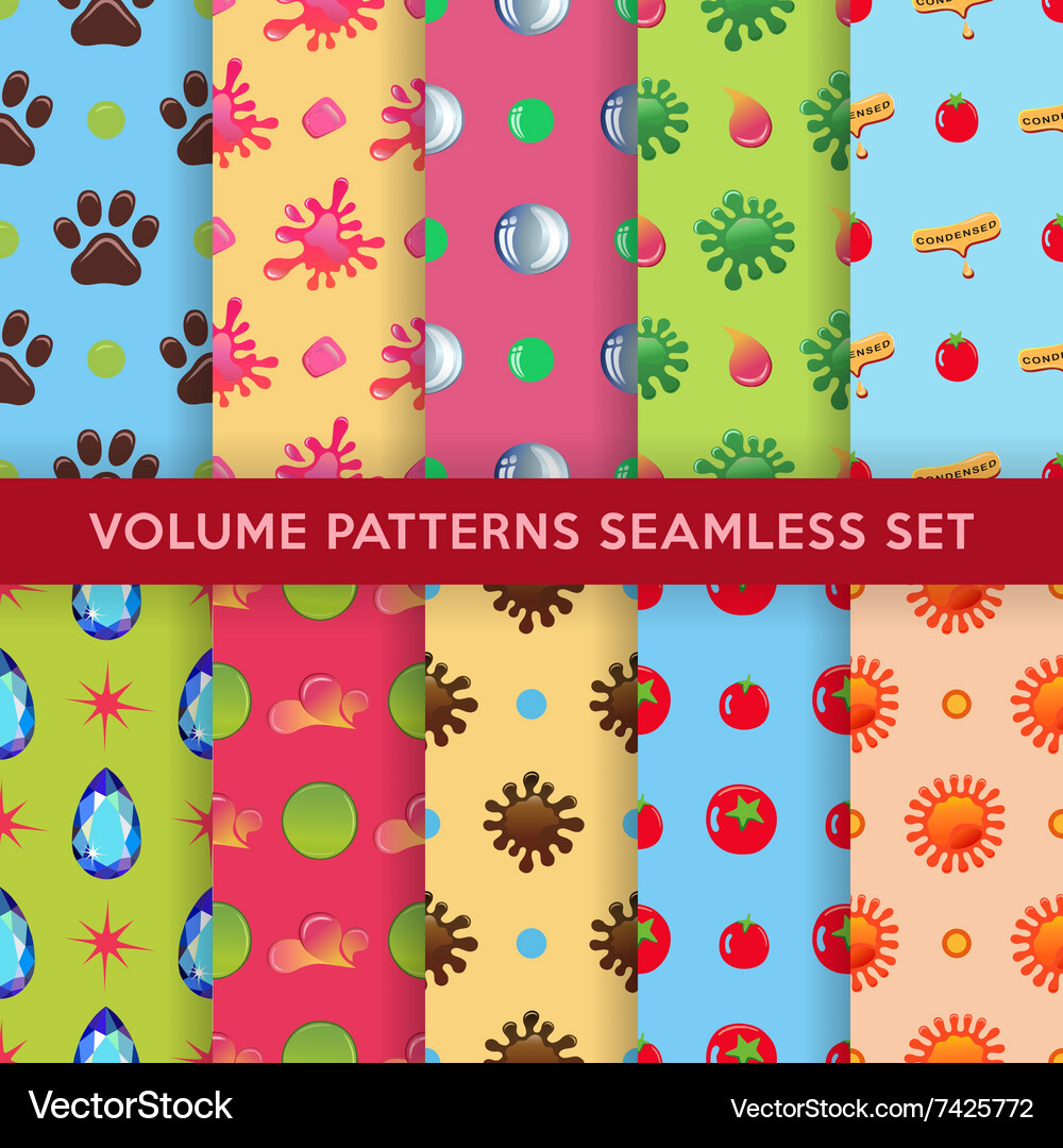 Colored seamless blobs drops pattern Vector Image