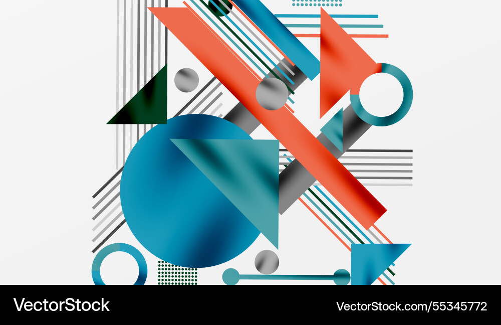 Geometric background showcasing sharp lines vector image