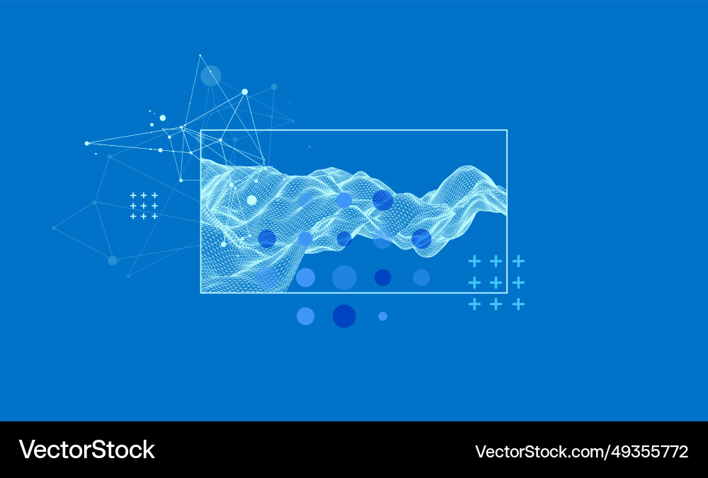 Modern science or technology elements in square Modern science or technology elements in square Vector Image