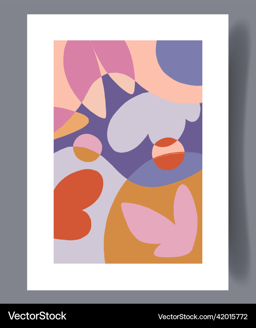 Scandinavian Abstract Print Vector Image