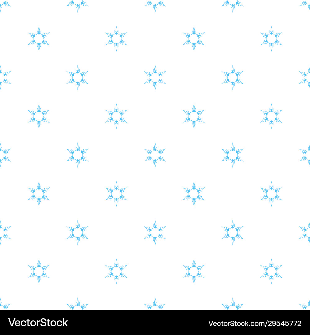Seamless pattern with snowflakes Royalty Free Vector Image