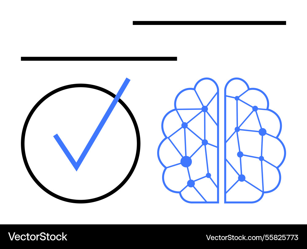 Abstract representation of artificial intelligence Abstract representation of artificial intelligence vector image
