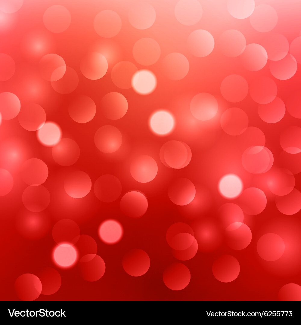 Red Bokeh Abstract Background vector image