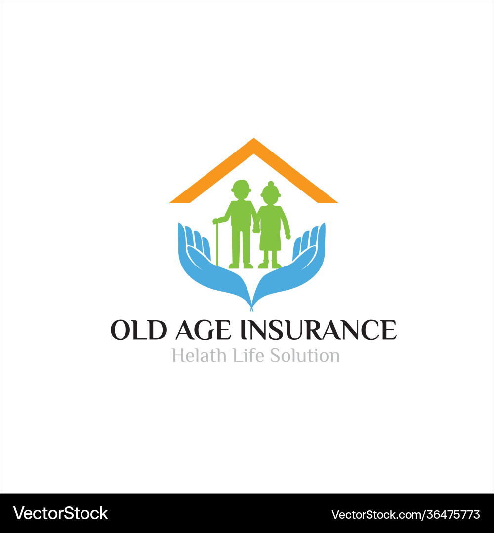 Senior Care & Family Logo Vector Image