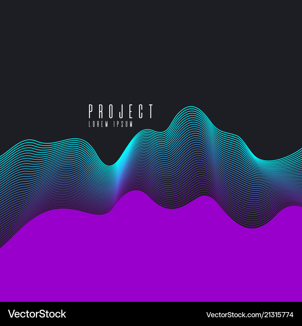 Abstract background with dynamic waves Abstract background with dynamic waves vector image