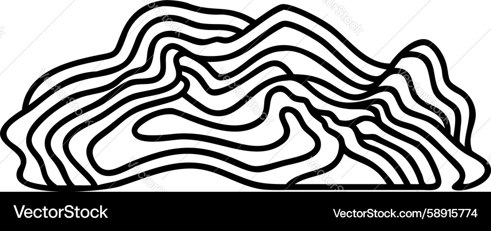 Dynamic abstract topographic lines design Vector Image