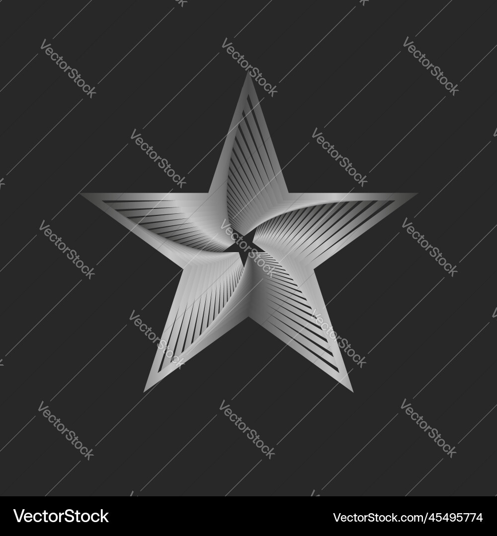 Star Logo Spirale Perspektive Muster Star Logo Spirale Perspektive Muster vektorbild