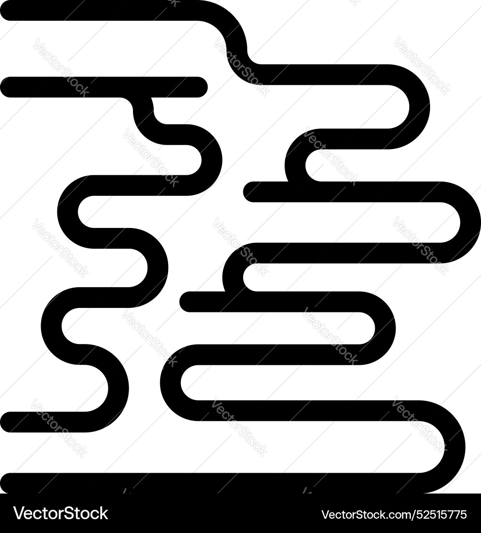 Minimalist black lines creating flowing abstract Minimalist black lines creating flowing abstract vector image