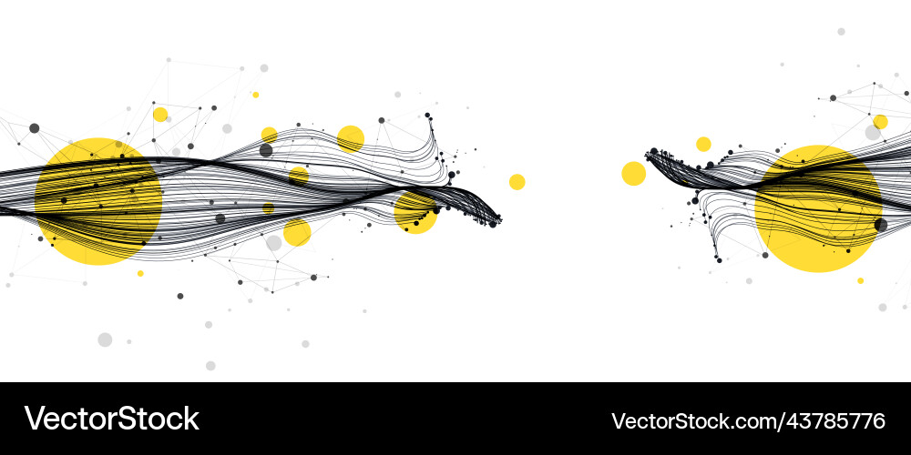Abstract flowing wave lines design element Abstract flowing wave lines design element vector image
