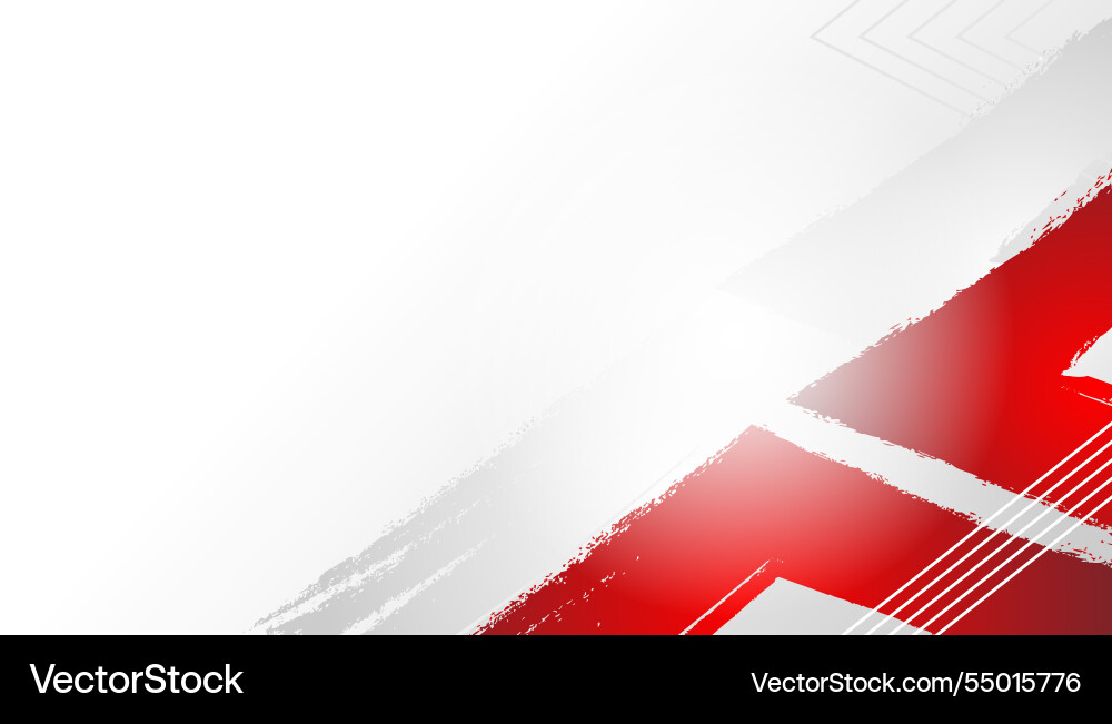 Abstract red and white background with copy space vector image