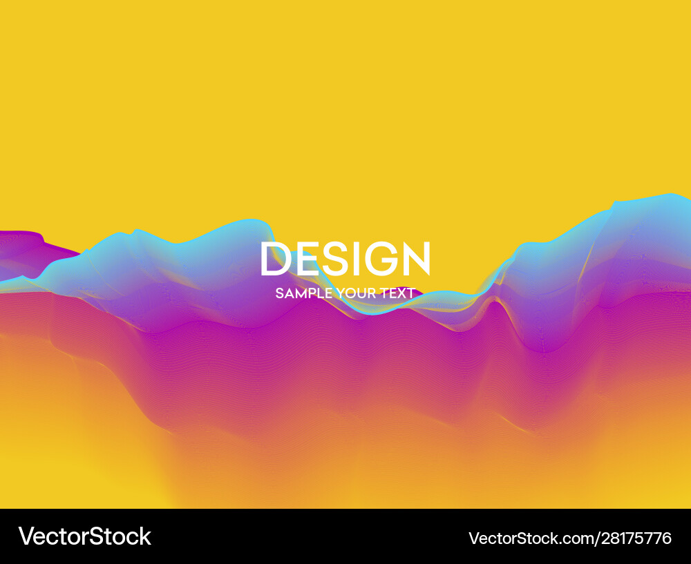 Dynamic Abstract Color Flow vector image