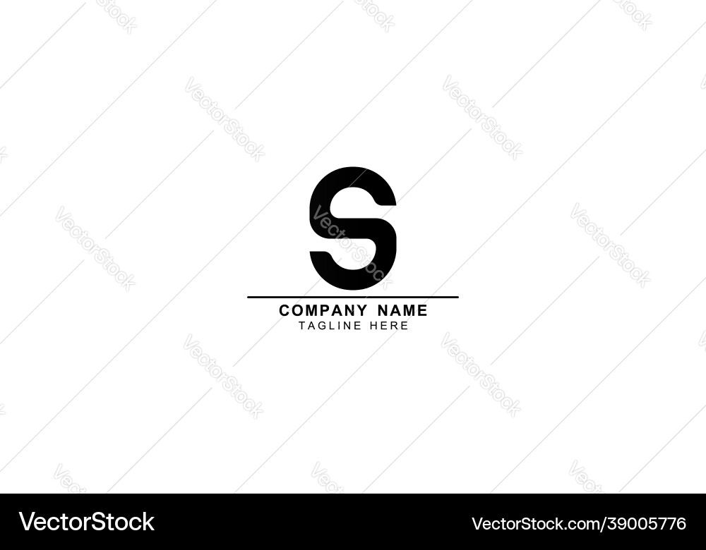 Initial s or ss minimal abstract and modern logo Initial s or ss minimal abstract and modern logo vector image