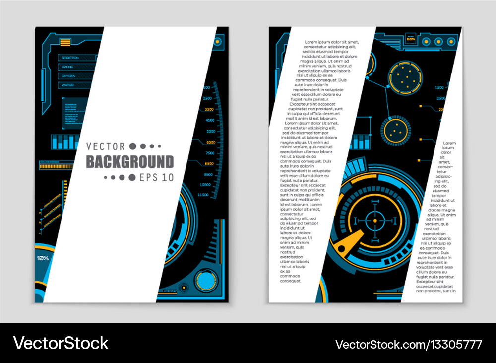 Abstract layout background set for art Vector Image