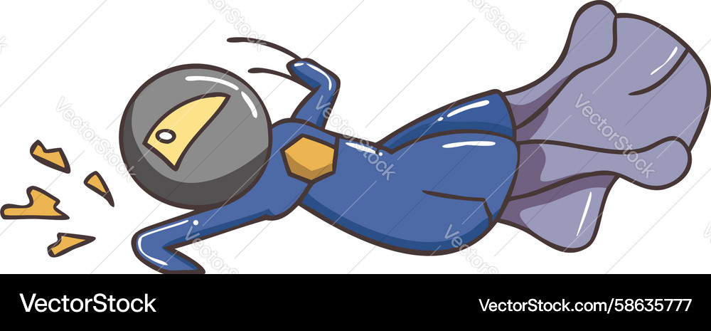 Astronaut Floating in Space Vector Image