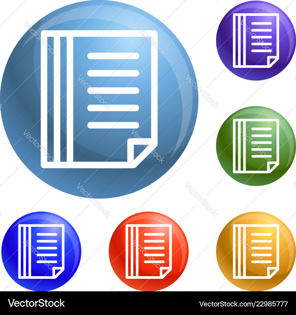 File folder icons set File folder icons set vector image