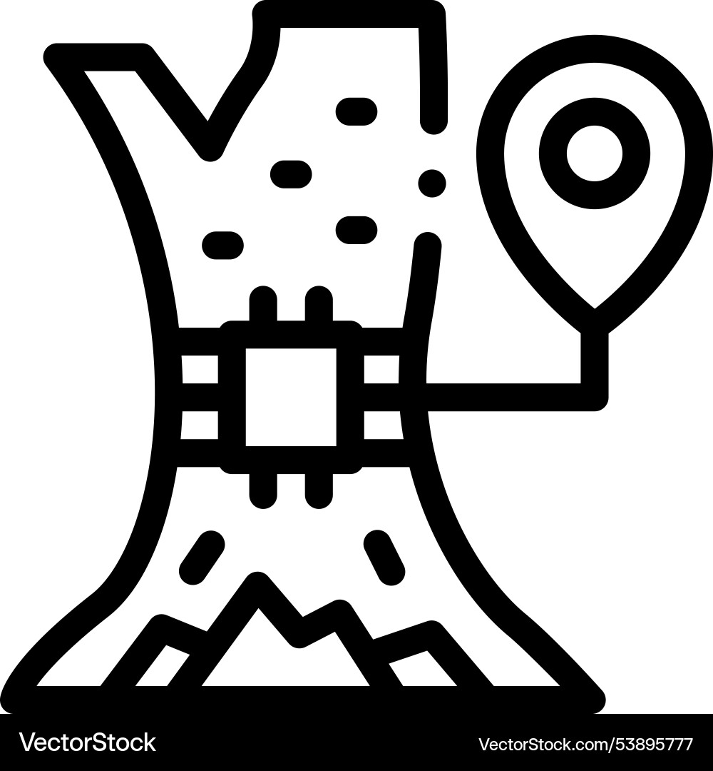 Grab icon thin linear style design isolated Vector Image