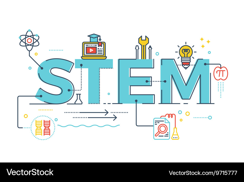 STEM Education Icons Vector Image