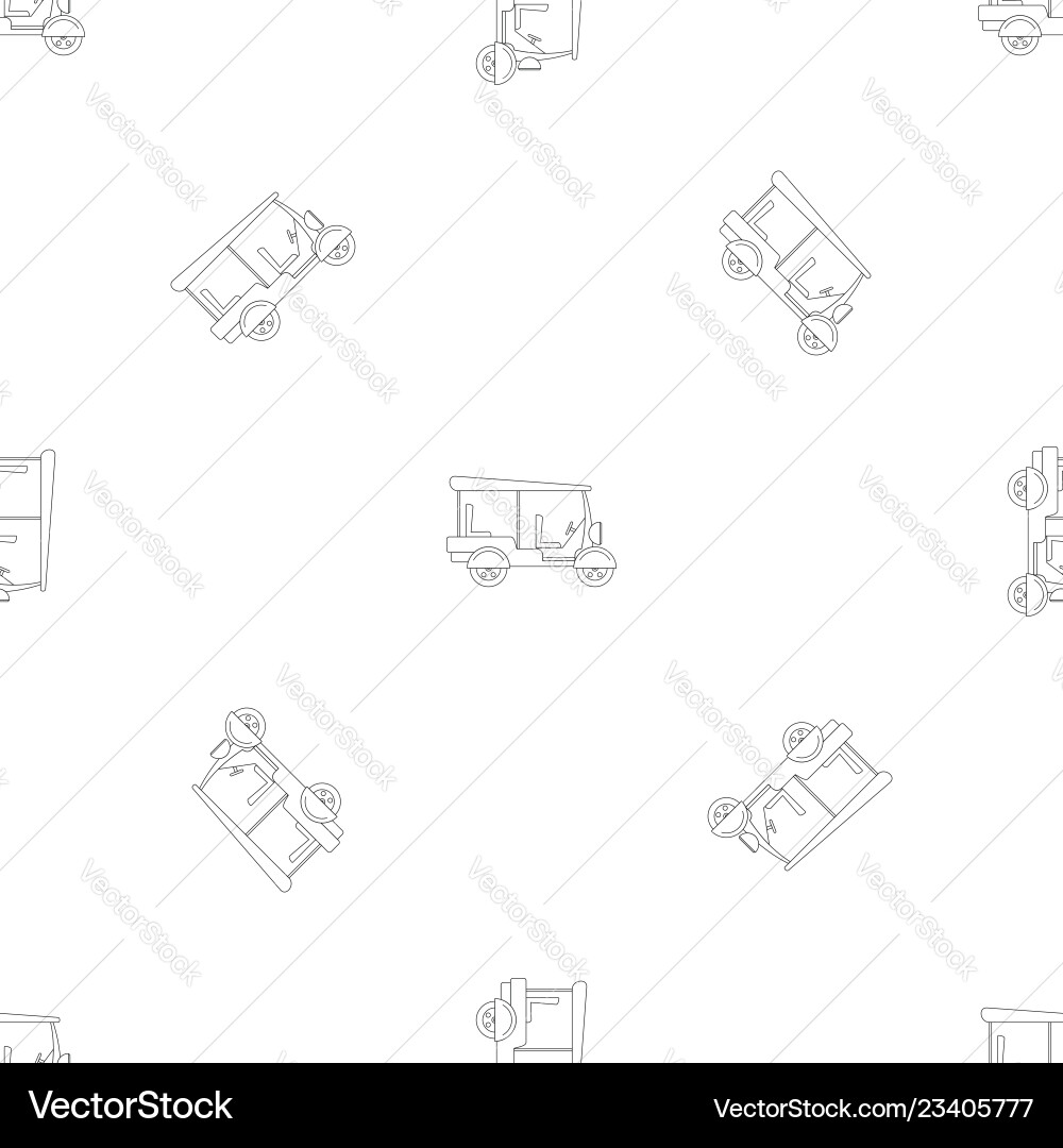 Taxi rickshaw icon outline style Taxi rickshaw icon outline style vector image