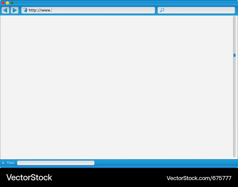 Web Browser Interface Vector Image