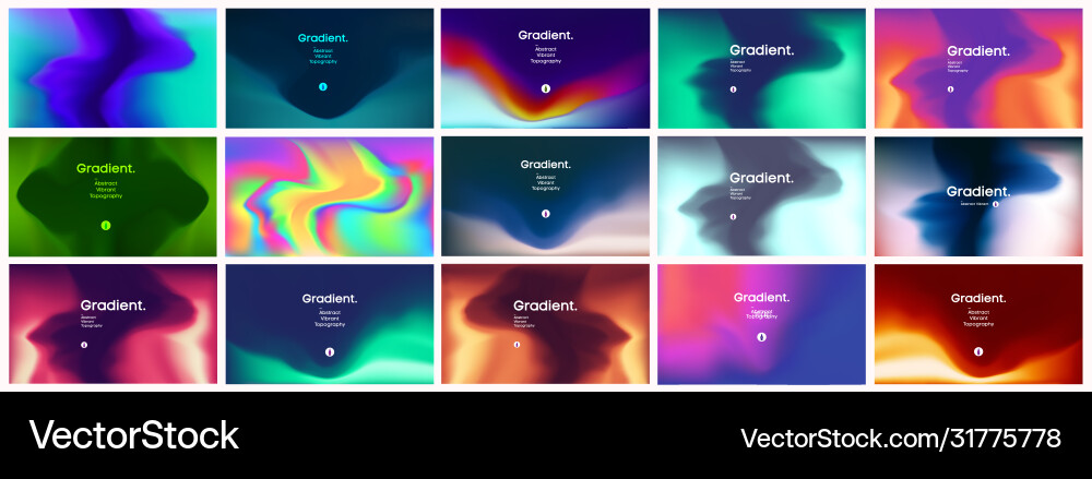 Abstract Gradient Backgrounds vector image