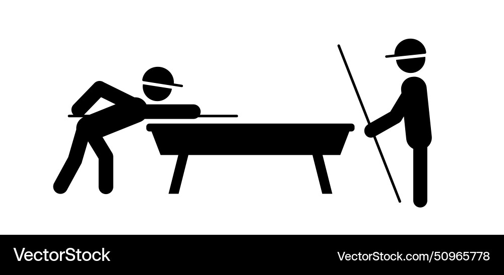Billiards with cues and balls billiard snooker Vector Image