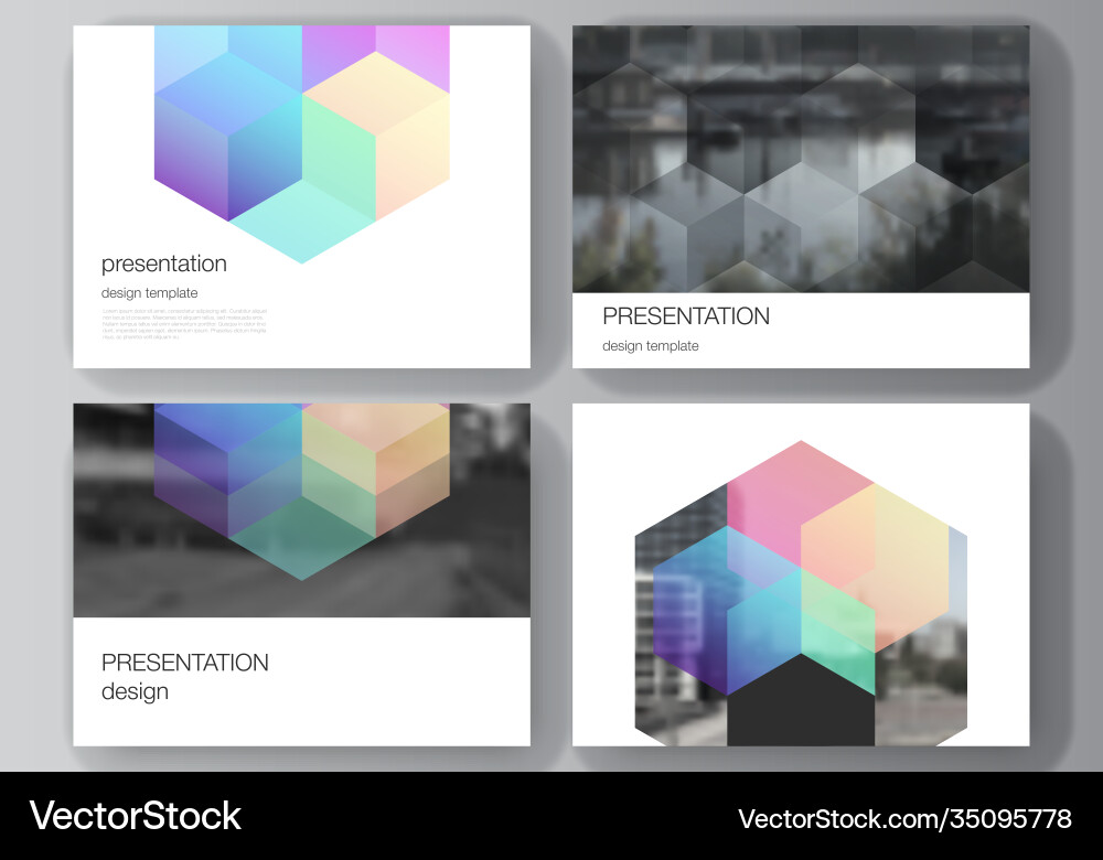 Layout presentation slides design Layout presentation slides design vector image