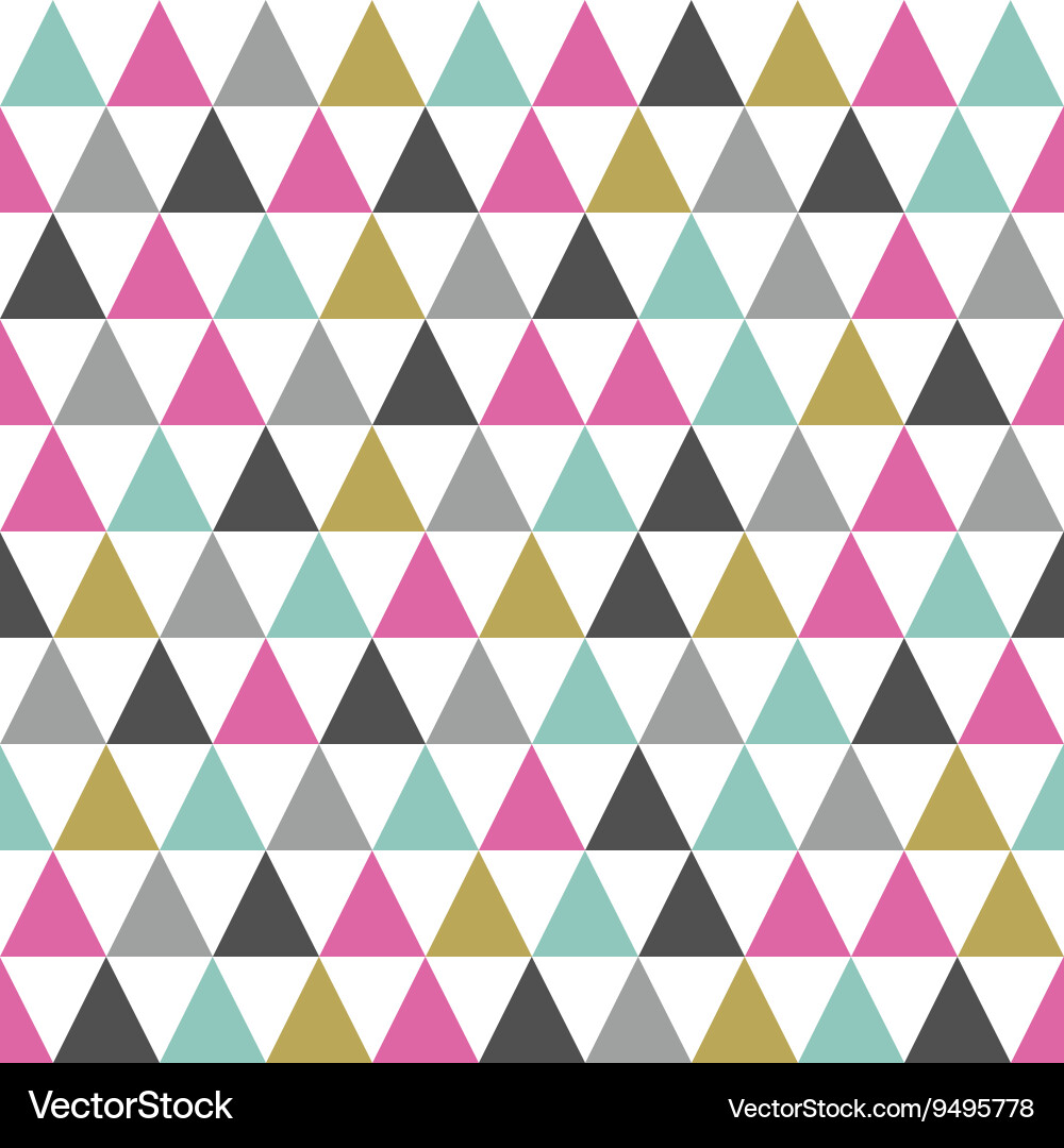Retro triangle background vector image