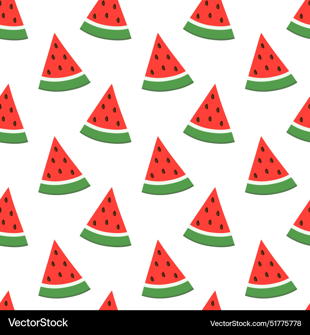Slice of watermelon seamless pattern Slice of watermelon seamless pattern Vector Image