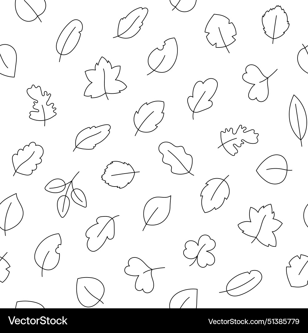 Autumn leaf nature seamless pattern Royalty Free Vector
