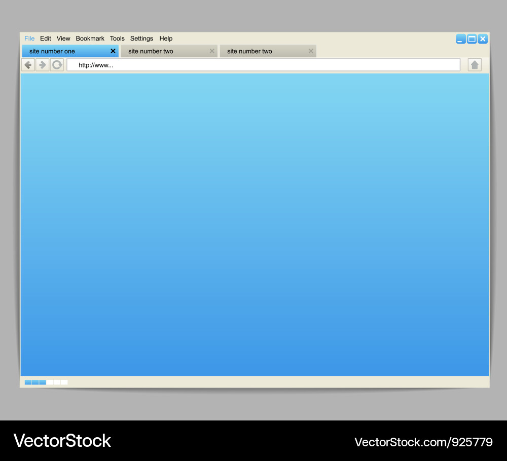 Browser Window Template Vector Image