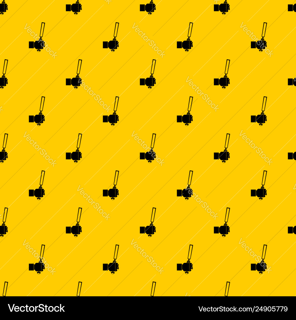 Chisel tool in man hend pattern Vector Image
