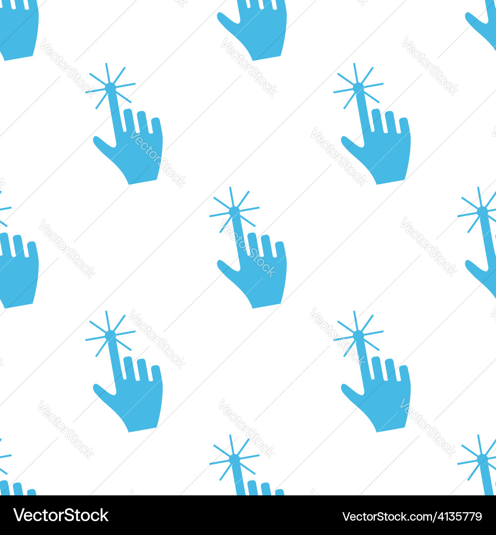 Click seamless pattern vector image