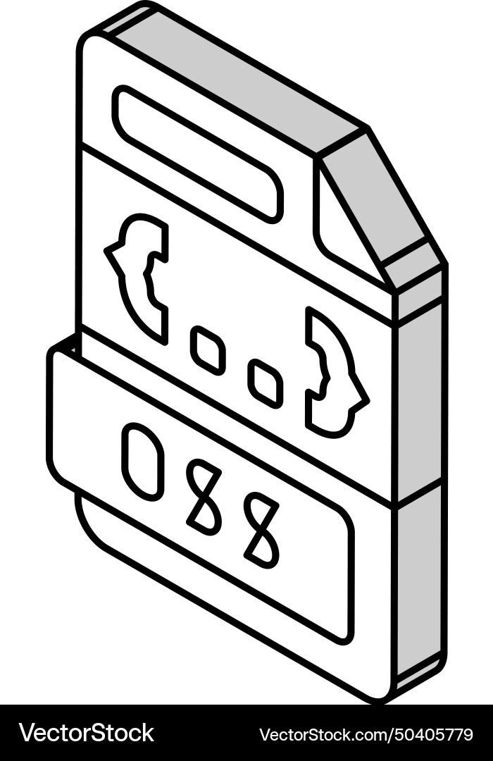 Css file format document isometric icon vector image