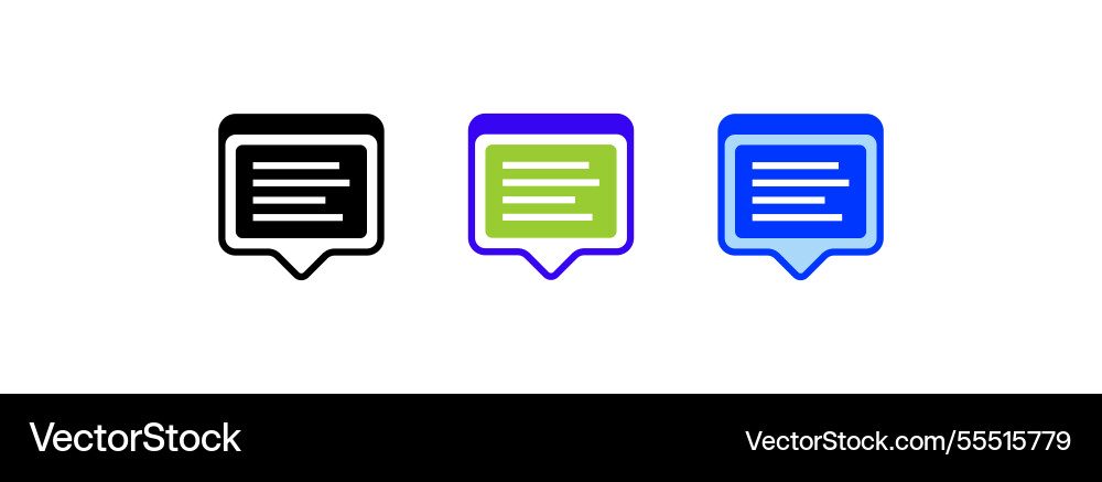 Message icon linear style sign for mobile concept Message icon linear style sign for mobile concept vector image