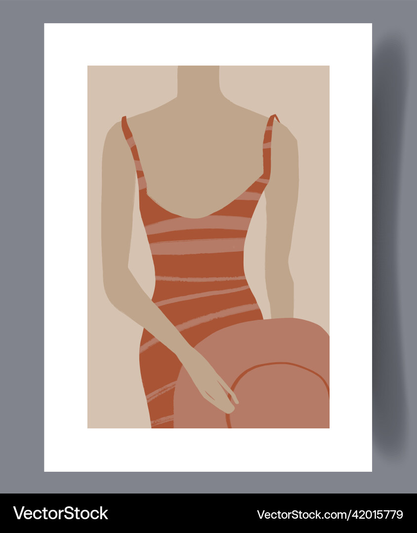 Scandinavian Abstract Print Vector Image