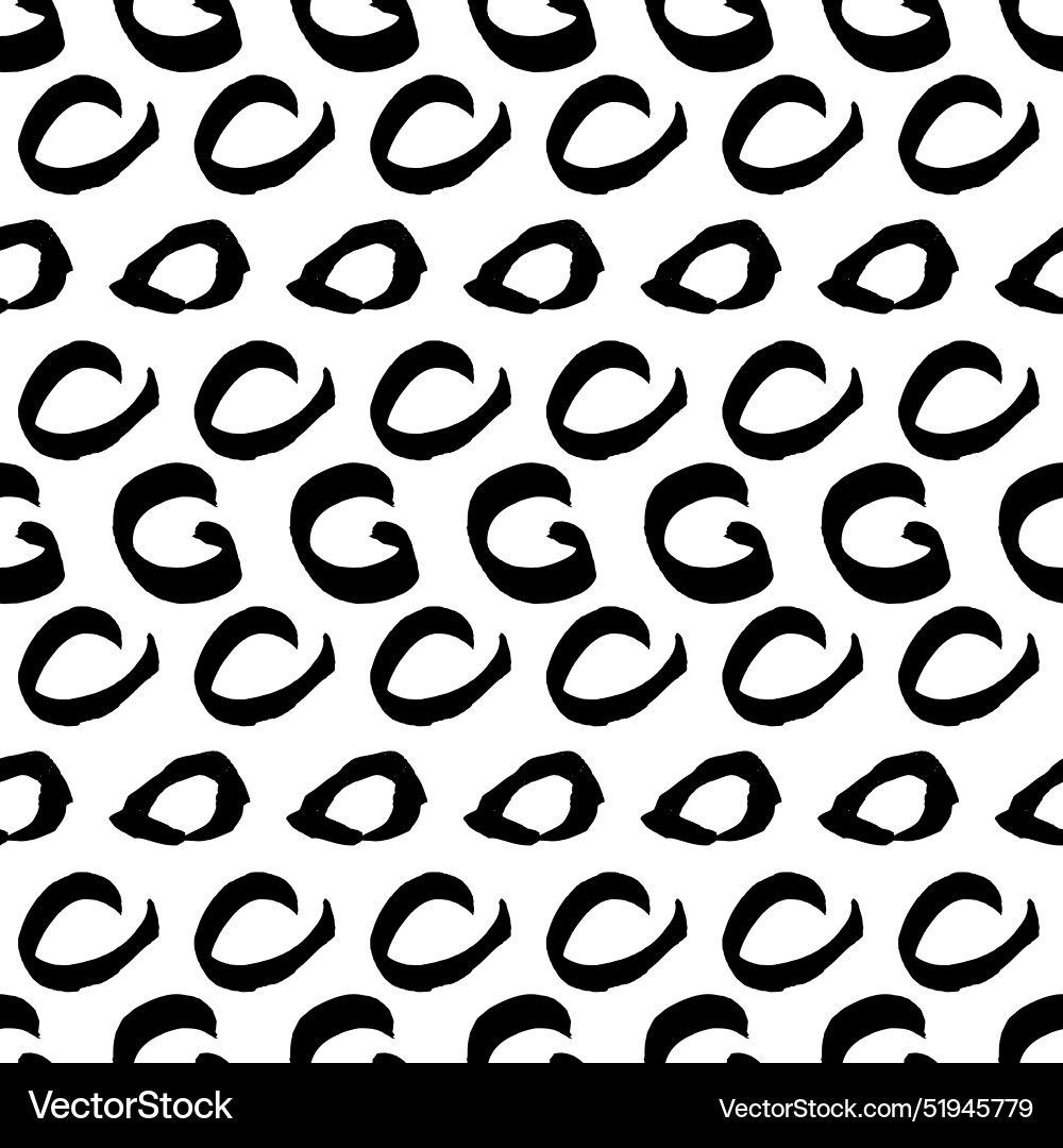 Seamless pattern with sketch circles shape Seamless pattern with sketch circles shape vector image