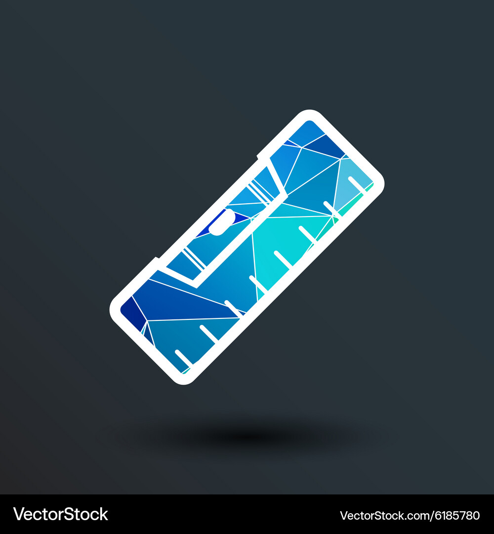 Building level icon button logo symbol concept Vector Image