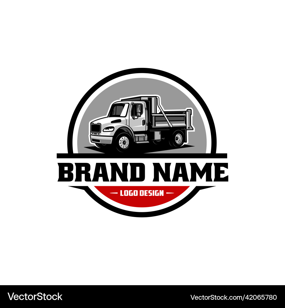 Dump Truck Logo - Heavy Equipment Vector Image