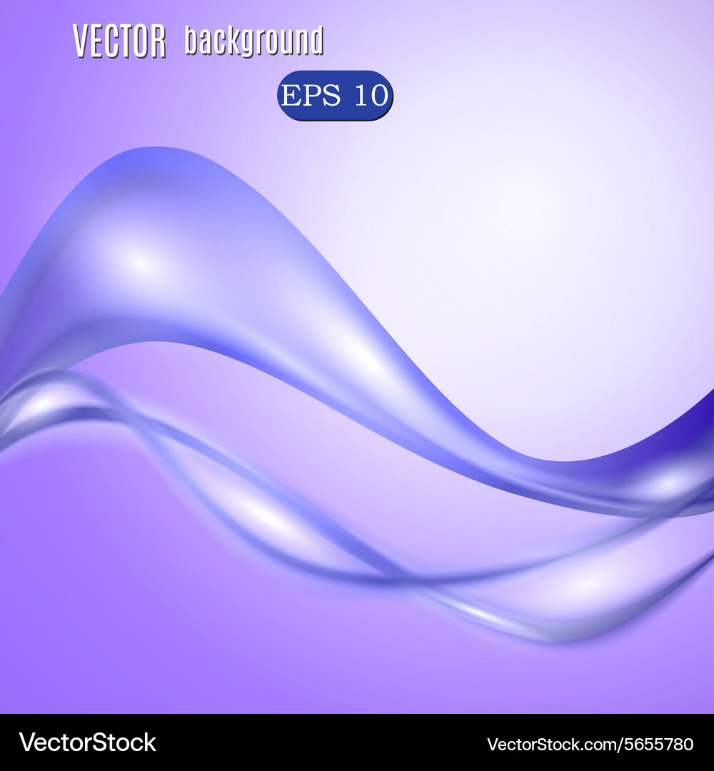 Fluid Blue Abstract Background Vector Image