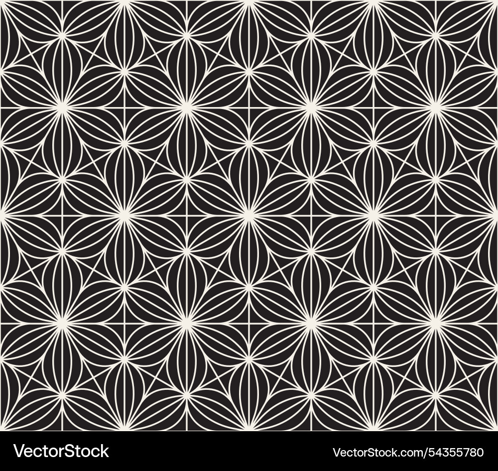 Seamless pattern repeating geometric elements vector image