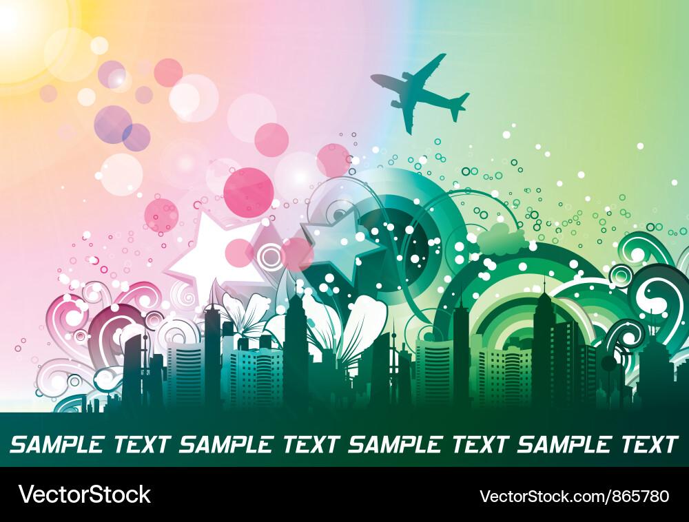 Urban background Royalty Free Vector Image - VectorStock