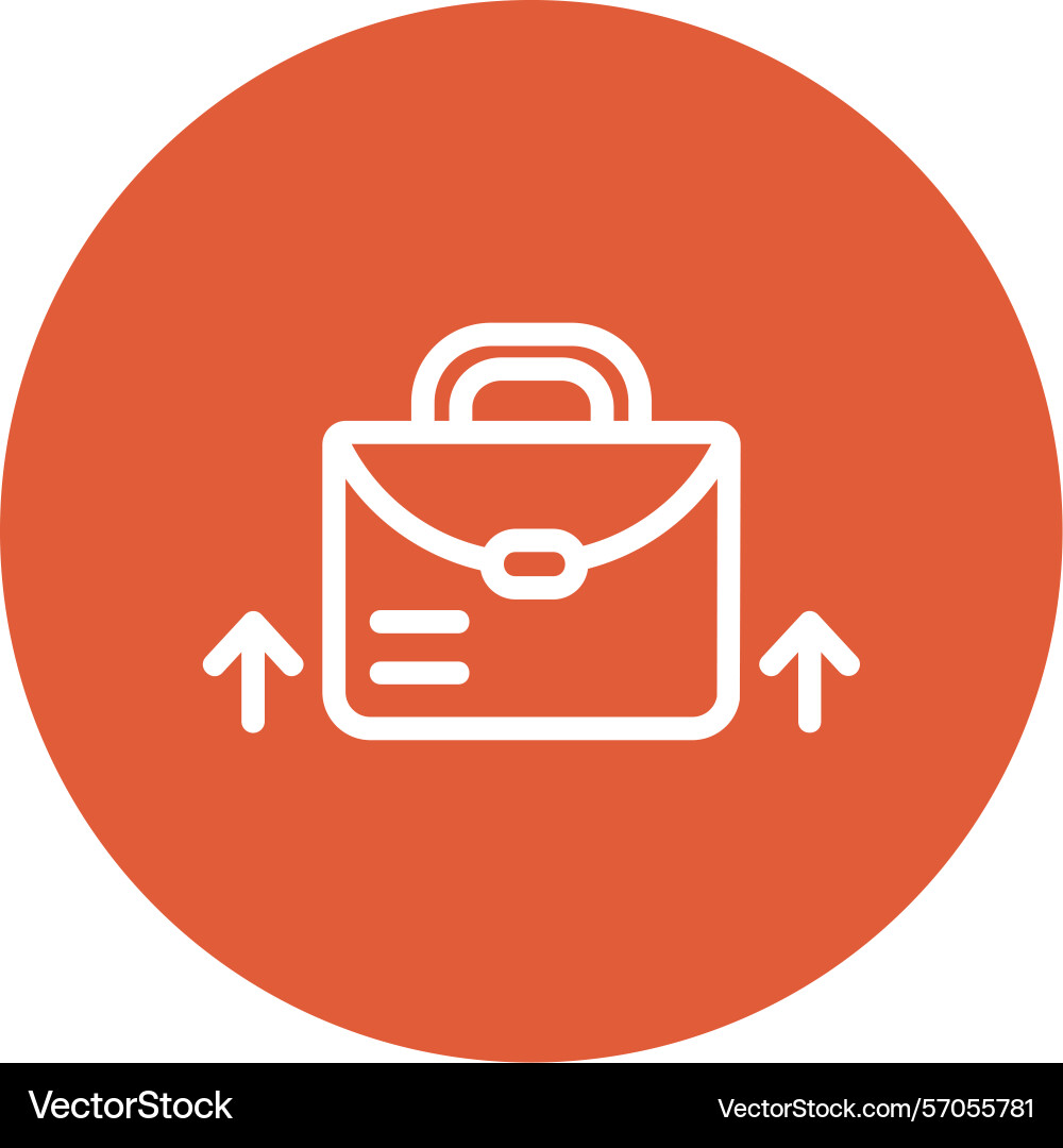Career path line circle style icon design Vector Image
