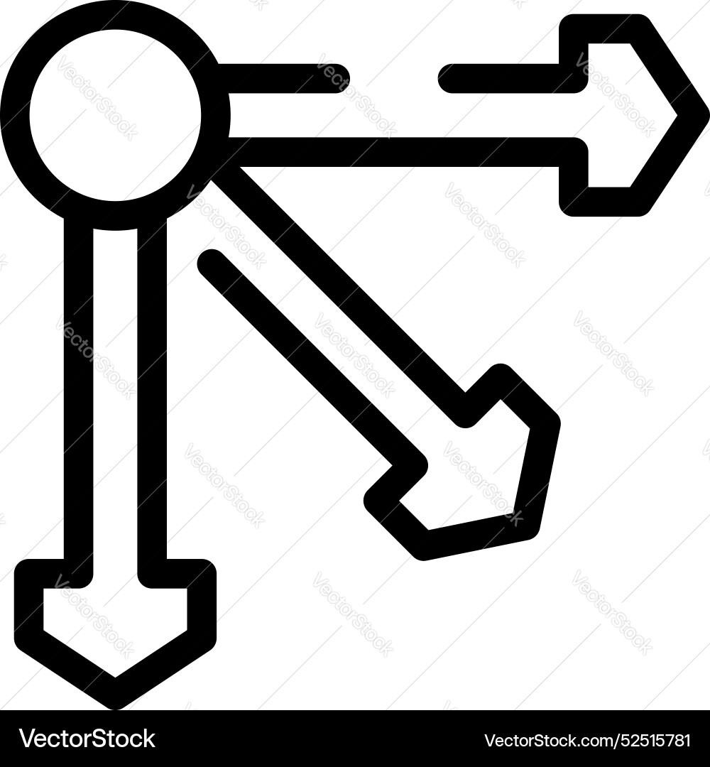 Data flow management with arrows pointing Data flow management with arrows pointing vector image