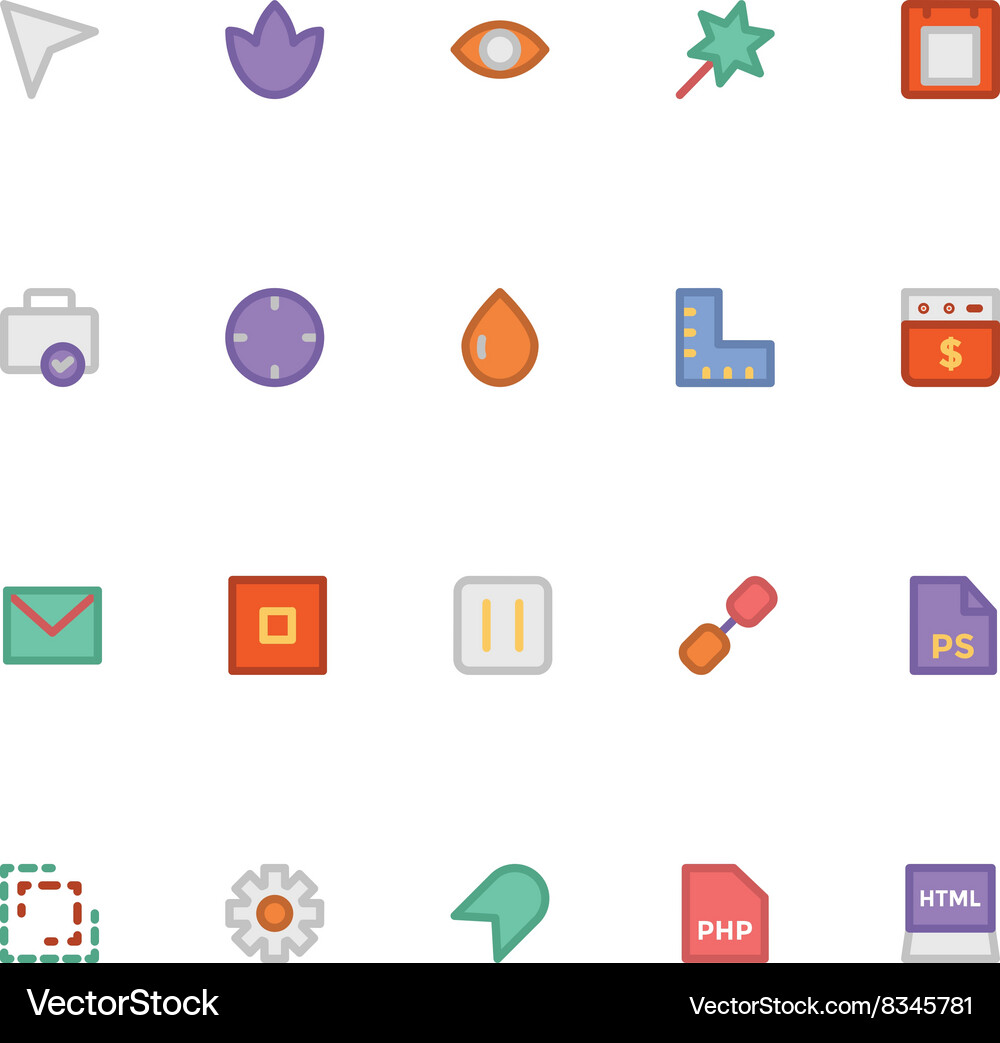 Design and development icons 13 Vector Image