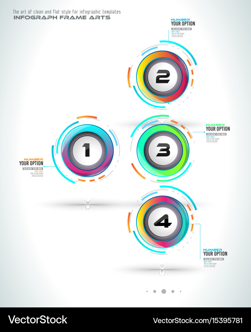 Infograph template with multiple choices vector image